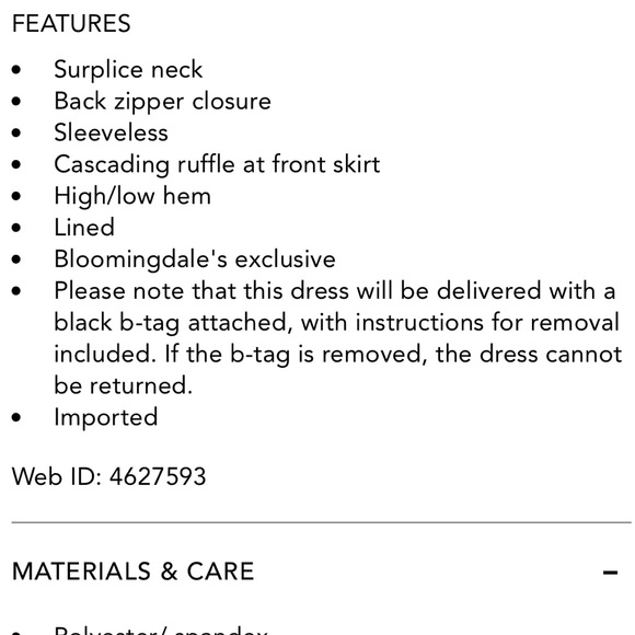 AQUA cascading ruffle dress. - Picture 7 of 7